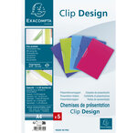 Chemise De Présentation Polypropylène Semi-rigide Clip Design - A4 - Couleurs Assorties - X 25 - Exacompta