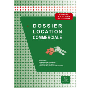 Dossier Location Commerciale - Vert - X 5 - Exacompta