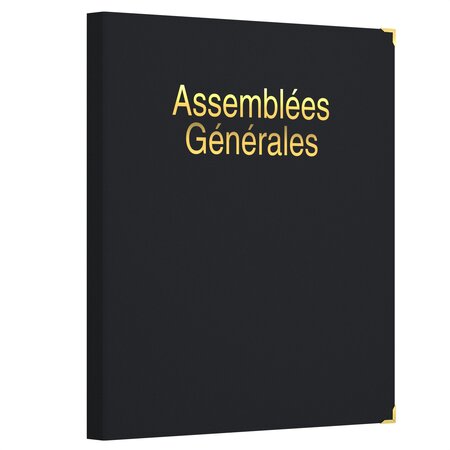 Classeur Registre Assemblées Générales avec Recharge 100 feuillets foliotés Editions Uttscheid X 20