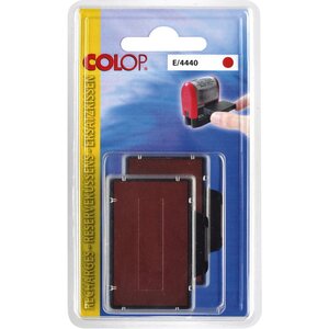 Cassette d'encre E/4440 compatible TRODAT 5203/ 5253/ 5440 - Rouge (blister 2 unités)
