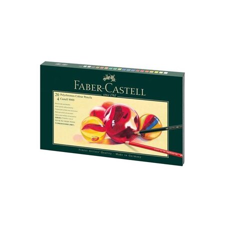 Coffret cadeau Mixed Media Polychromos + Castell 9000 FABER-CASTELL
