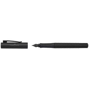 Stylo plume GRIP Edition  F  all black FABER-CASTELL