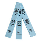 Carnet de 50 tickets vestiaire bleus - lot de 20 - exacompta