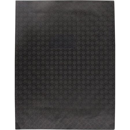 Protège-cahier pvc opaque sans rabat  18/100ème 24 x 32 cm noir calligraphe