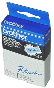 Cassette ruban tc noir/transparent 12mmx7 7m tc101 brother