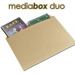Lot de 10 enveloppes carton media-box duo pour 2 dvd / bluray