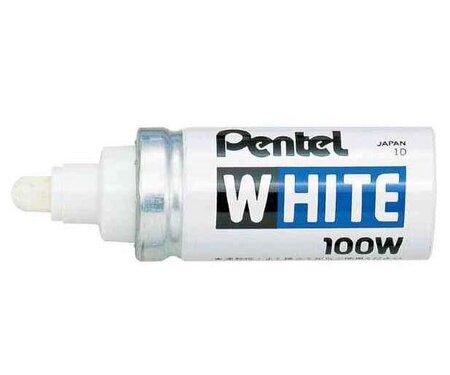 marqueur permanent blanc X100W Pointe ogive 2,9 mm PENTEL
