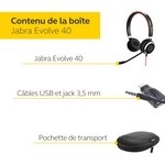 Jabra evolve 65 casque audio mono sans fil - ecouteurs unified communications avec batterie longue durée avec support de charge