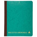 Piqûre Recettes-Dépenses - H.29,7xL.21 cm, 80 pages
