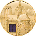 Pièce de monnaie en Or 500 Dollars g 155.5 (5 oz) Millésime 2021 Tiffany Art NOTRE DAME DE PARIS
