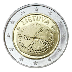 Monnaie 2 euros commémorative lituanie 2016 - culture balte