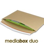 Lot de 50 enveloppes carton media-box duo pour 2 dvd / bluray