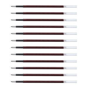 Recharge brfv-10 pour stylo bille acroball pointe moyenne rouge x 12 pilot